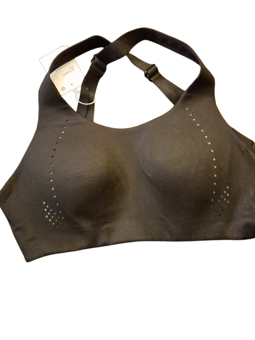 lululemon athletica Black Seamless Wireless Sports Bra with Laser-Cut Venting